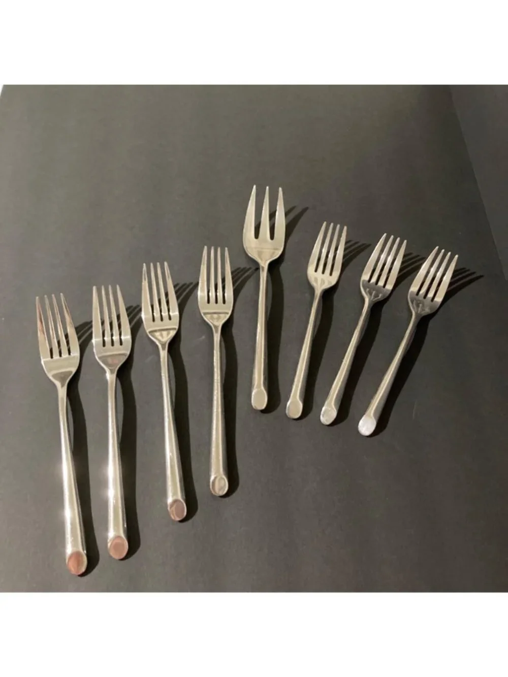 Towle Living Collection Wave Stainless Steel Fork Lot of 8